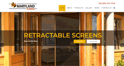 Desktop Screenshot of marylandscreens.com